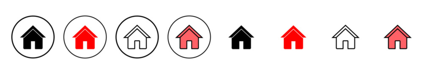 Home icon vector illustration. House sign and symbol