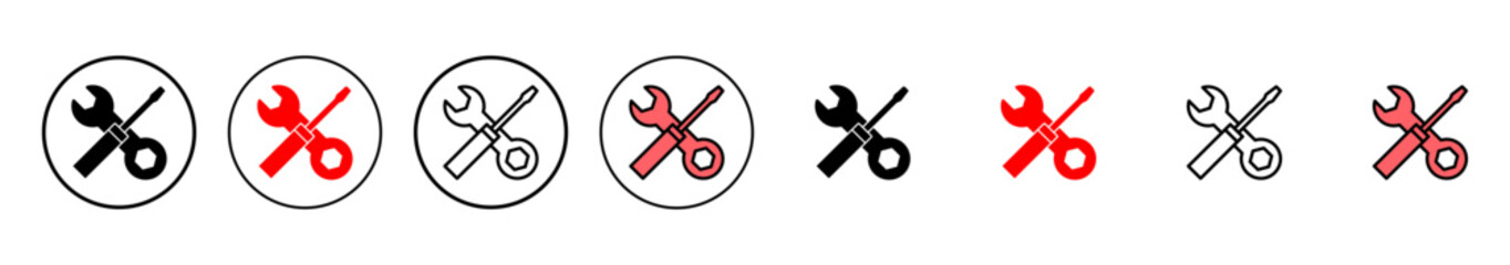 Repair tools icon vector illustration. tool sign and symbol. setting icon. Wrench and screwdriver. Service