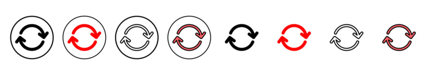 Refresh icon vector illustration. Reload sign and symbol. Update icon.