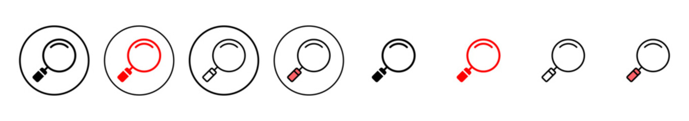 Search icon vector illustration. search magnifying glass sign and symbol