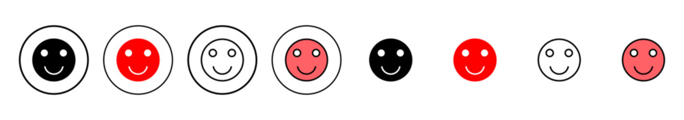 smile icon vector illustration. smile emoticon icon. feedback sign and symbol