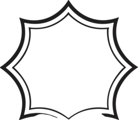 Fotobehang Vintage style logo badge in modern minimal style isolated on background © toonsteb