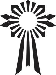 Tuinposter Vintage style logo badge in modern minimal style isolated on background © toonsteb
