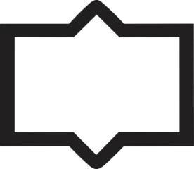 Zelfklevend Fotobehang Vintage style logo badge in modern minimal style isolated on background © toonsteb