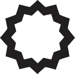 Foto op Plexiglas Vintage style logo badge in modern minimal style isolated on background © toonsteb