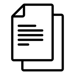 Fototapeta premium New file outline icon