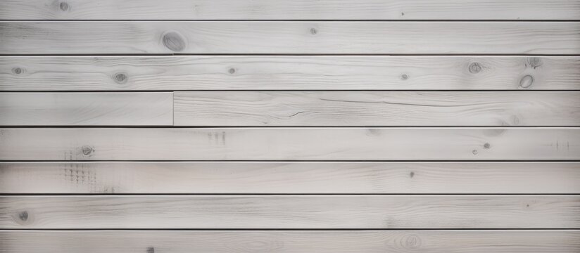Soft gray wooden texture with horizontal planks for a wall background