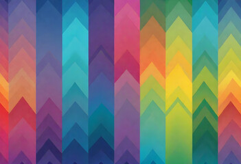 Obraz premium Zigzag Gradient Wallpaper, Background, Gradient, Zigzag, Colorful, Wallpaper, Abstract, Vibrant, Design, Pattern, Modern, Decoration, Artistic, Digital, AI Generated