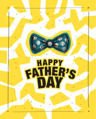 Happy Father's Day, vector illustration layout design