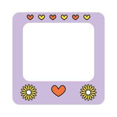 Border frame with groovy style