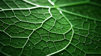 Macro leaf veins, nature's patterns with background space