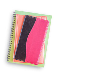 Notebook isolated on a white background