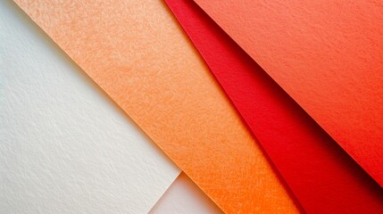 Fototapeta premium Texture of craft red, white and orange shade color paper background