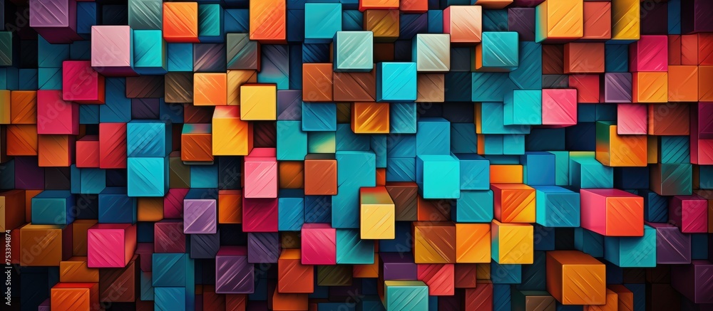 Poster patterns in a square shape