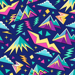 seamless pattern with triangles