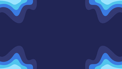 abstract background with wave frames border corner