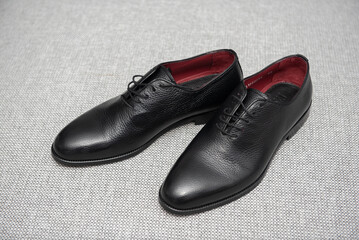 black   shoes on the wedding day