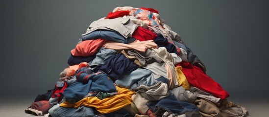 Disorganized stack of garments