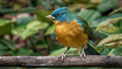 Follow bird beneath canopy tropical paradise whose feathers equal vibrant blossoms far-off flowers. flits among the trees, plumage,  symphony pinks, oranges, and purples, creates a spectacle color.