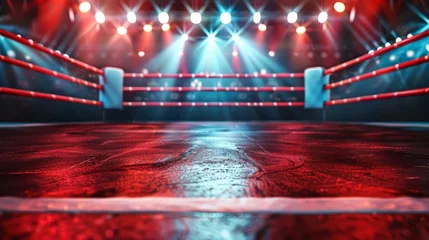 Gordijnen Professional Boxing Ring Background © Evandro