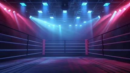 Deurstickers Professional Boxing Ring Background © Evandro