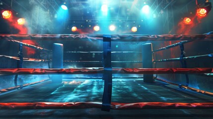 Professional Boxing Ring Background