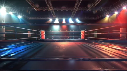 Gordijnen Professional Boxing Ring Background © Evandro