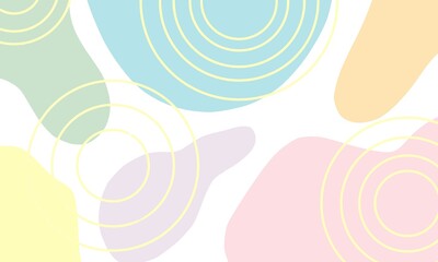 Draw pastel black ground decorate circle 