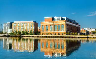 Historic buildings at the Providence River in Providence - Rhode Island, United States - 753402604