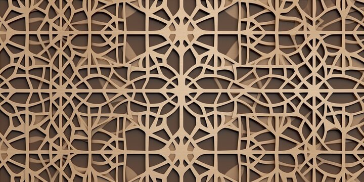 Against a backdrop of rich cultural heritage, an Arabic geometric design flourishes, weaving a tapestry of intricate beauty and symbolic meaning