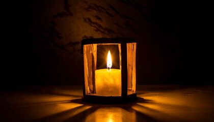 ろうそくの炎、癒し、静かな夜