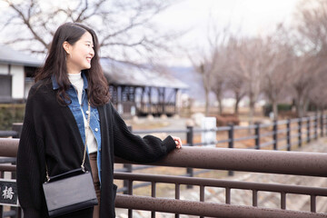 woman in the park