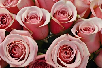pink roses bouquet HD 8K wallpaper Stock Photographic Image Generative AI