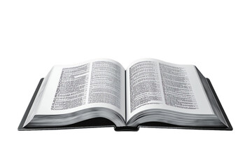 Open Book on transparent Background