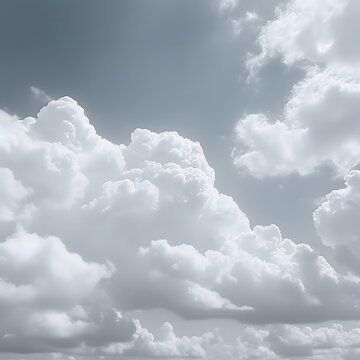 White cloud in the sky. View on a soft white fluffy cloud as background. Cloudy sky, white clouds, black background pattern. The gray cloud trendy photo
