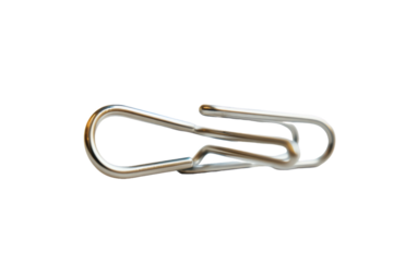 Isolated Paper Clip on transparent Background