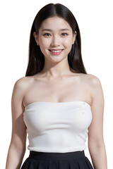 sexy asian woman on transparent background