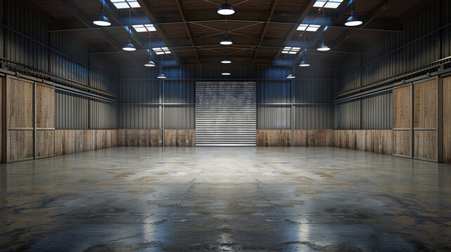 logistics and supply chain warehouse operation high resolution marketable image editorial style
