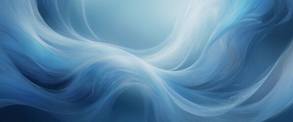 A mesmerizing abstract blue background with soft, ethereal shades swirling and blending together