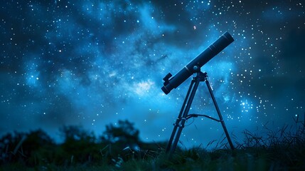 telescope at night