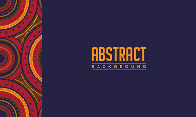 Abstract Background with Geometric ethnic oriental pattern.
