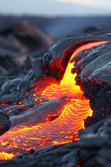 Volcano lava