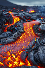 Volcano lava