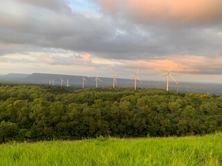 Windmill view point Lam Takhong Dam