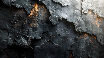 Hyper-realistic Dark Paint Textured Wall with Red Overlay, To serve as a visually striking and unique abstract background concept for various design