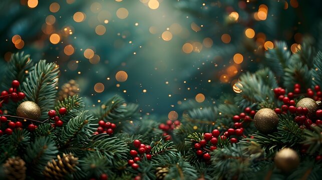 Dark Red and Green Christmas Background, To add a festive and dark color scheme to any Christmas or holiday themed project