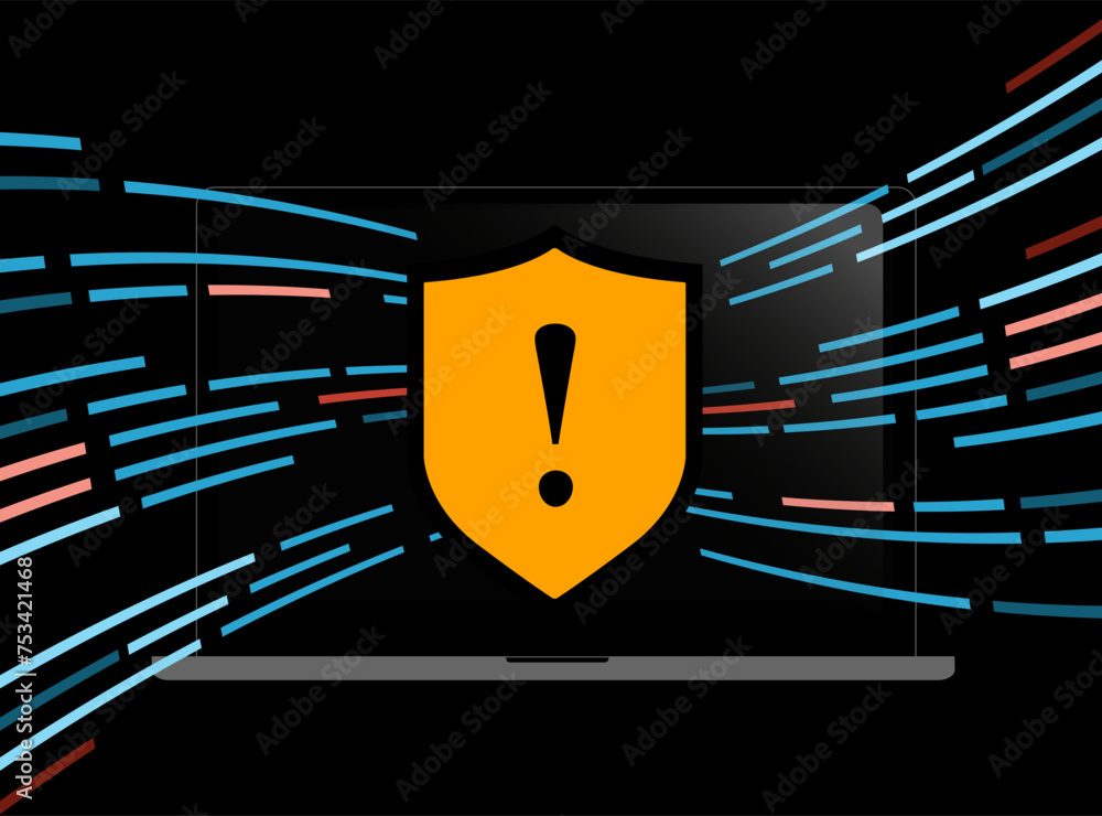 Poster dangerous virus and malware threats. raas - ransomware as a service concept. social engineering, cod