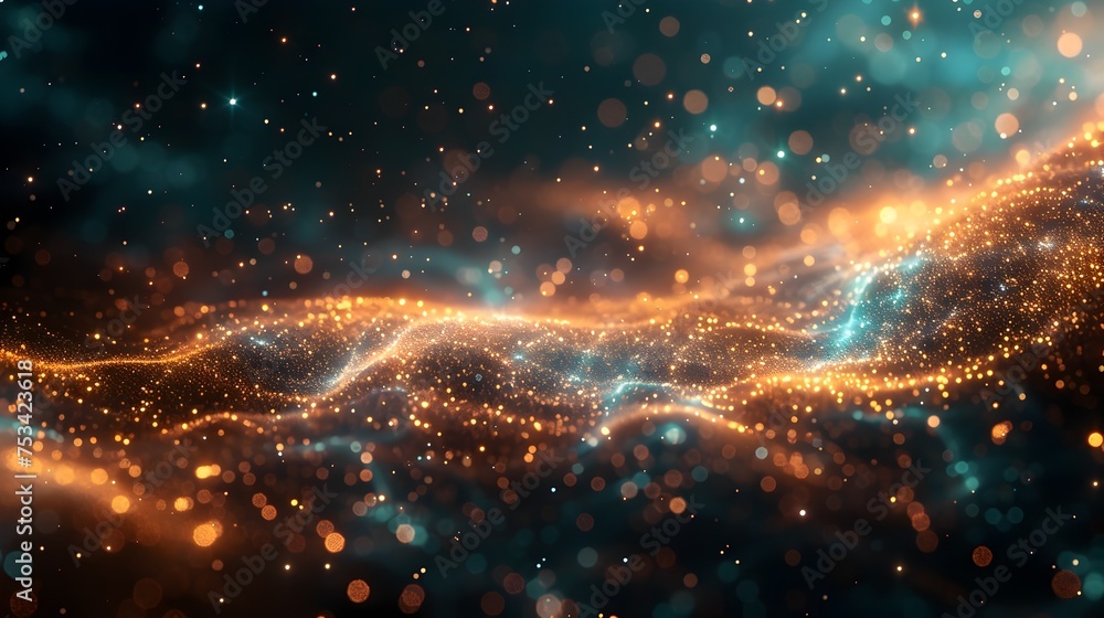 Poster Abstract Technology Background with Digital Circuit Pattern