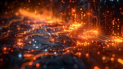 Abstract Digital Network Background