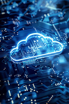 Concept of cloud computing technology